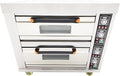 Commercial Movable Double-Decker Pizza Electric Oven Commercial Pizza Oven Countertop Multipurpose Indoor Pizza Oven 220V 13.2KW