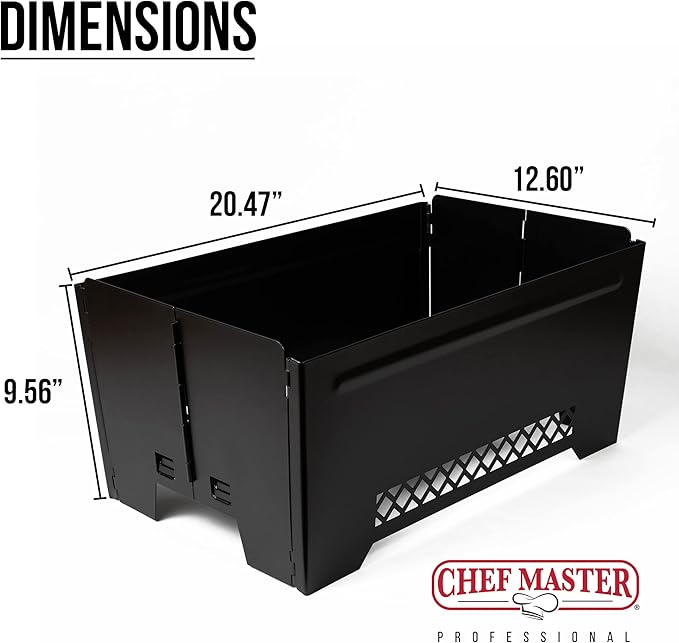 1-Pack Chafing Dish Rack Stand by Chef Master, Food Warmer Dish Rack Stand, Food Warmer for Gathering, Event, Banquet, Parties, Buffet, Chafing Dishes Buffet Set, Restaurant & Catering Display - 90253
