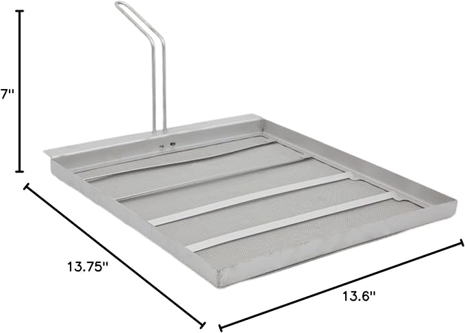 Commercial Deep Fryer Filter SR142GN, Stainless Steel Mesh Skimmer Fryer Strainer, Increase Fryer Oil Lifespan up to 40%