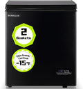 Small Mini Chest Freezer with 2 Hanging Baskets Electronic Control to 1℉Top Open Door Open Freezer Energy Saving Quiet Operation Perfect for Dorm, Garage and RVS, Black