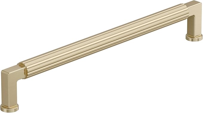 Amerock Ballard 8-13/16 inch (224mm) Center-to-Center Golden Champagne Cabinet Pull, BP37647BBZ