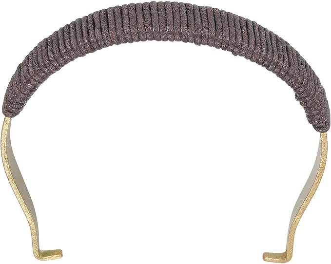 uxcell Metal Tea Pot Handle Internal Buckle Teapot Rope Wrapped U-Shape Handle Replacement for Span 3.5-4.5 Inch Ceramic Pottery Teapot Kettle Accessories Supplies, Gold/Brown