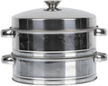 ARTIBETTER Stainless Steel Food Steamer 2-tier Cooking Steamer with Cover for Dumplings and Buns Household Steam Basket for Small Commercial Use