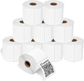 Aegis Adhesives - 3" X 3" Square Direct Thermal Labels (10 Rolls, 500 Labels/Roll) Compatible with Rollo, Zebra, and Other Desktop Label Printers