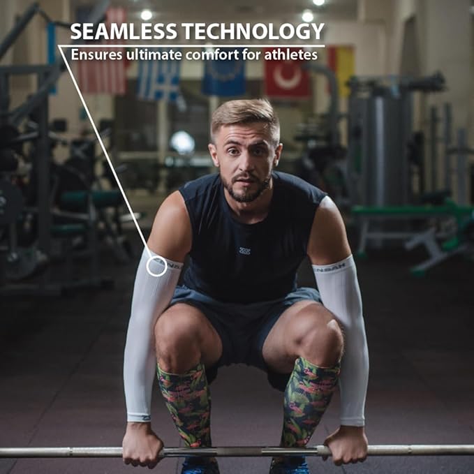 Zensah Compression Arm Sleeves - Made in USA, Thermal Arm Warmers for Cycling and Running with UV Sun Protection