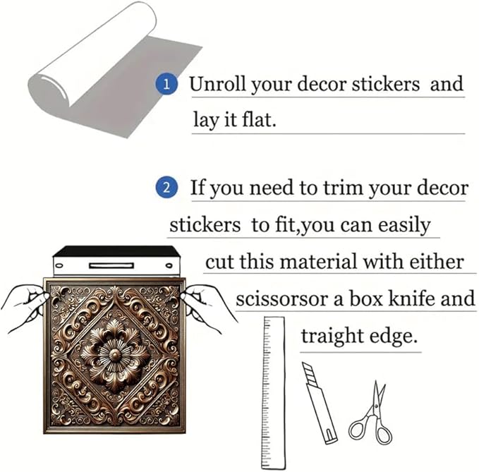 2D Flat Vintage Bronze Floral Embossed Dishwasher Magnetic Cover 23x26 Inch OrnateMetal Carved Pattern Appliance Magnet for Kitchen Decor