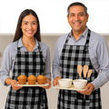Native Fab Kitchen Apron 2 Pack - 100% Cotton Adjustable, Durable Apron with Pockets, Perfect for Cooking, Baking, Grilling