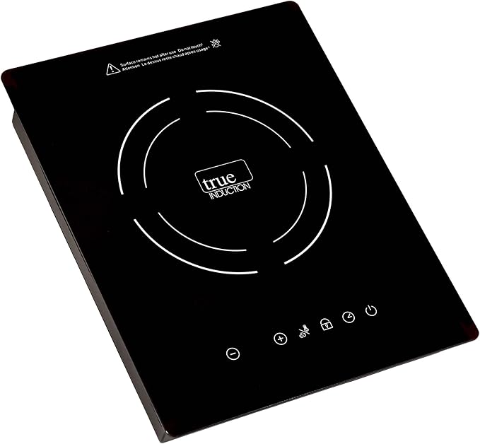 TI-1B 12 inch Built-In Single Burner Induction Glass-Ceramic Cooktop, 1750W, UL858 Certified