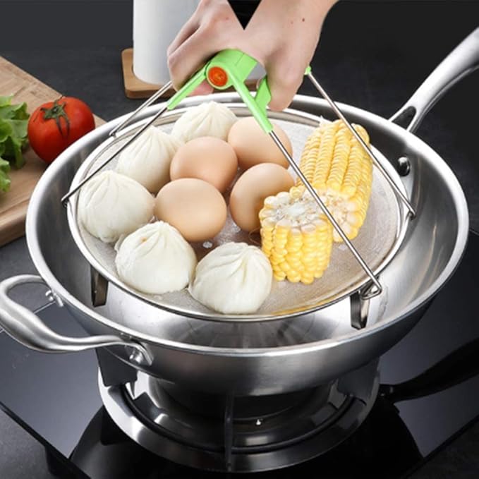 Steaming Rack Household Stainless Steel Cooking Ware Thickened Steaming Rack Stand (6in)