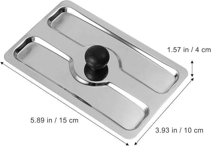 Toaster Cover, Stainless Steel Dust-cover Bread Machine Covers Toaster Lid Appliance Top Covers Electric Bread Maker Upper Cover for Sandwich Breads Machine Part Accessories