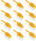 Super Z Outlet 5.5" Mini Acrylic Plastic Kitchen Scoops for Weddings, Candy Dessert Buffet, Ice Cream, Protein Powders, Coffee, Tea (Gold)