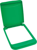 Rev-A-Shelf 50 Qt Under Sink Garbage Can Lid for Base Kitchen and Bathroom Cabinet, Replacement Plastic Trash Bin Lid Only, Green, RV-50-LID-G-1-40