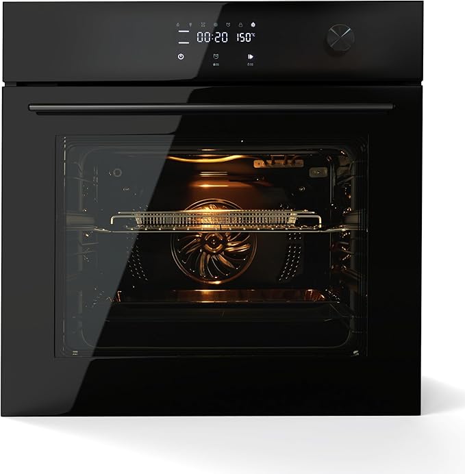 Stainless Steel Toaster Oven,Large Capacity 70L with 3D Heating, Air Fryer Oven Combo for Countertop & Built-in Use,Touchscreen Digital Control,Multi-Function Cooking Modes,Triple-Insulated Glass Door