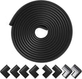 Foam Corner Protector Edge and Corner Guard, with 19 feet Length Foam Safety Bumpers, Baby Proofing Safety Table Corner Protectors (Black)
