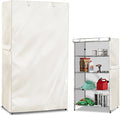 Wire Shelf Cover,600D Heavy Duty 100% Waterproof Shelf Covers for Wire Shelving,Outdoor Storage Shelves Cover for Metal Rack,36" W x 16" D x 72" H,Beige