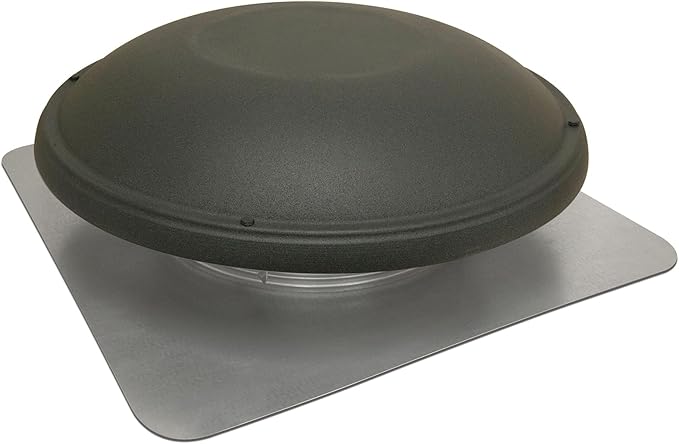 GAF Master Flow 1500 CFM Shingle Match Weathered Wood Roof Mount Attic Fan with Energy Cost Savings and High Airflow Capacity of Upto 1500 Cubic feet per Minute for Areas Upto 2800 Square feet