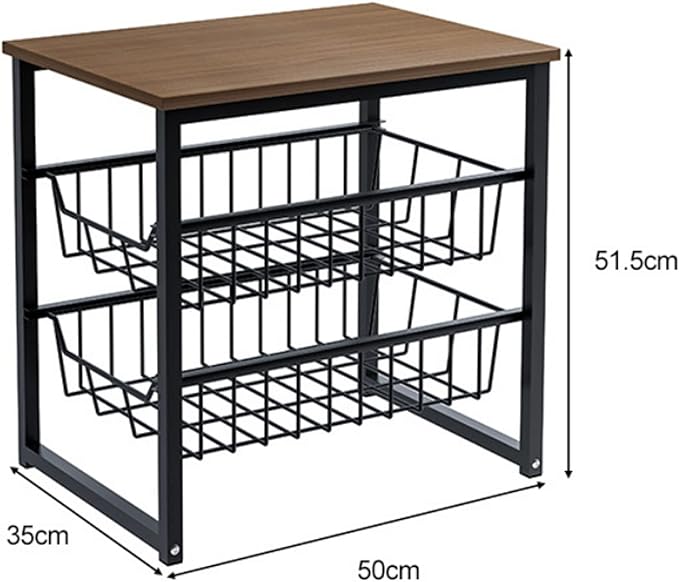 Microwave Storage Rack Microwave Oven Rack Stand Kitchen Counter Top Organizer Counter Toaster Storage Stand Dish Rack Utility Organizer Shelf Stand/30.5Cm, 51.5Cm
