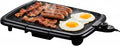 OVENTE Electric Griddle with 16 x 10 Inch Flat Non-Stick Cooking Surface, Removable and Adjustable Temperature Control, Indoor Grill for Instant Breakfast, Pancakes, Eggs or Burgers, Black GD1610B