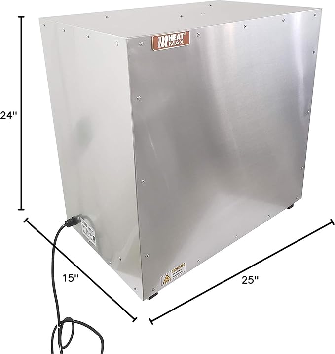 HeatMax 25x15x24 Commercial Hot Box Catering Food Warmer, Hot Food, Pizza, Pastry, Empanada, Patty, Concession, Heated Case