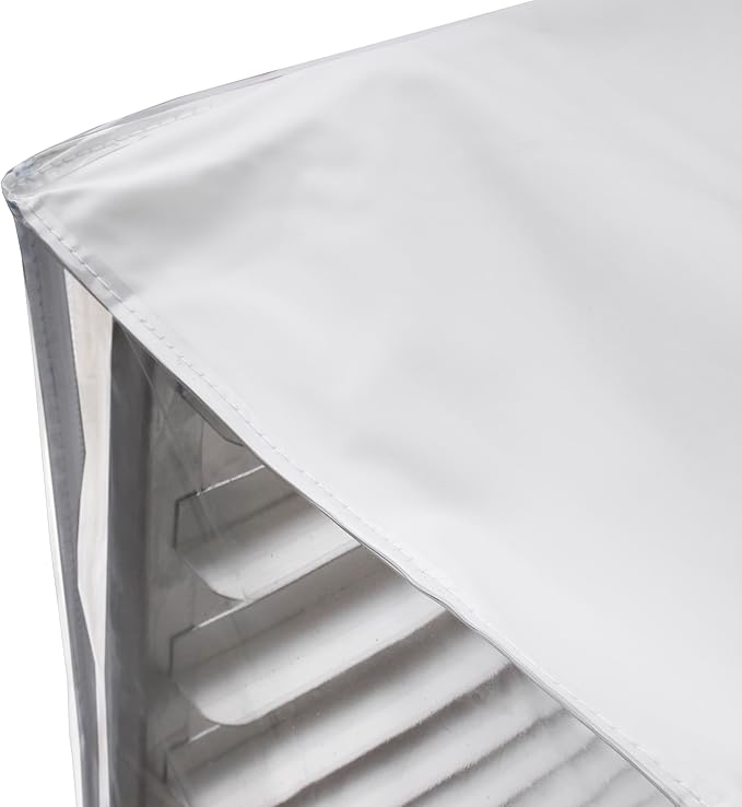 New Star Foodservice 36534 Commercial-Grade Sheet Pan/Bun Pan Rack Cover, Plastic, 10-Tier, 28" L x 23" W x 33" H, Clear