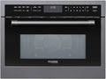 KoolMore Reserve 24 in. 1.6 cu. ft. Built-in Convection Microwave Oven with 10 Power Levels, Sensor Cooking, Bake, Roast, Broil, Defrost, 1750 Watts, UL Certified in Black Stainless-Steel