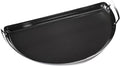 SnS Grills Drip 'N Roast Pan 22", All-in-One Drip Pan, Roasting & Baking Pan for Outdoor Grilling & Indoor Oven Use, Carbon Steel with Black Porcelain Coating - Fits 22” Weber & Other Kettle Grills