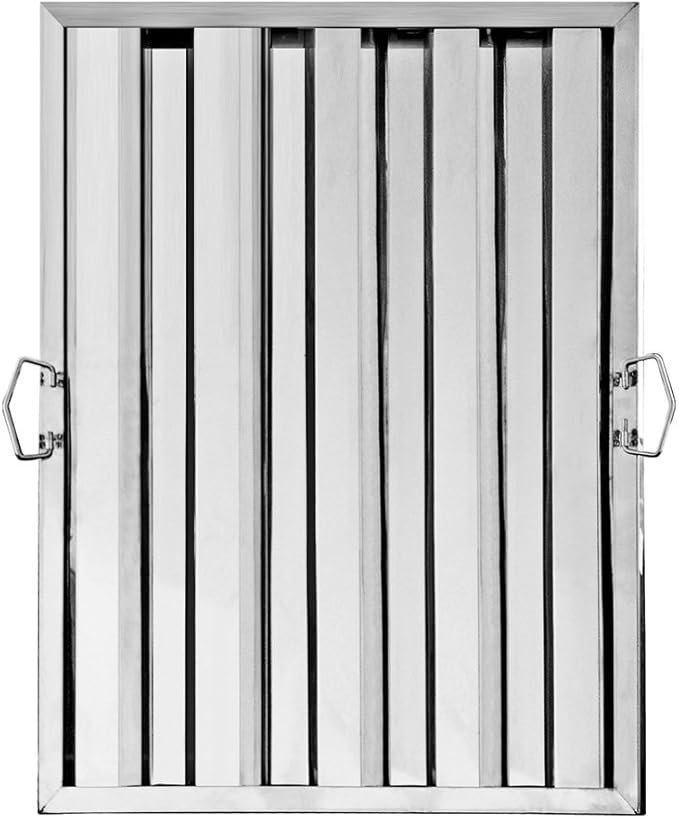 New Star Foodservice 54408 Stainless Steel Hood Filter 20" W x 25" H, Set of 6
