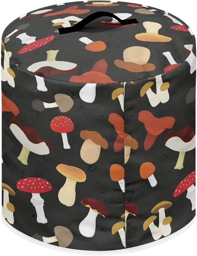 Flashideas Mushroom Pressure Cooker Cover with Storage Pocket Compatible with 8 10 Quart Instant Pot, Durable Rice Cooker Air Fryer Accessories, Waterproof Kitchen Appliances Dust Cover