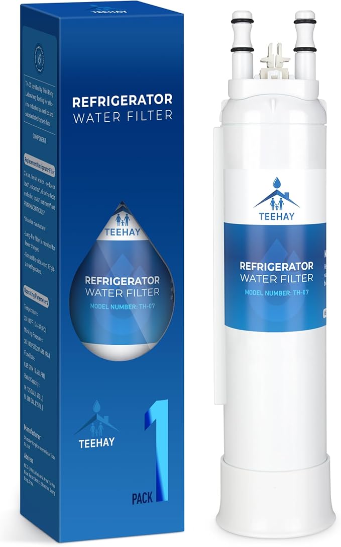 PWF-1 FPPWFU01 Water Filter, Compatible with Frigidaire FPPWFU01 PurePour PWF-1, Frigidaire FRFS2823AS, FRFS2823AW, FRSC2333AS, FRSS2323AD, FRSS2323AS, FRSS2323AW, FRSS2623AS, 1 Pack