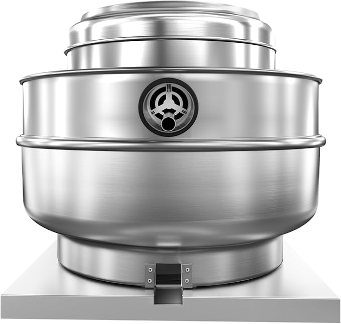 Restaurant Hood Grease Rated Exhaust Fan-Direct Drive Centrifugal Upblast Exhaust Fan 1.5HP 110 Volt Single Phase Motor 5000 CFM