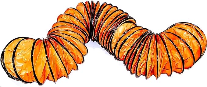 Upgrade 16"×25FT PVC Flexible Duct Hose with Adjustable Rope and D-Ring Fits for Exhaust Fan