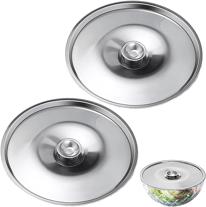 8.7 Inch Pan Lid, Universal Lid for Pots and Pans, Stainless Steel Pot Cover Universal Pans Pots Cookware Replacement Accessories for Skillets Frying, 22cm
