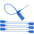 100 Blue Plastic Tamper Seals, Zip Ties Numbered for Fire Extinguishers Pull Tite Security Tags Disposable Self-Locking Safety Ties 250mm Length