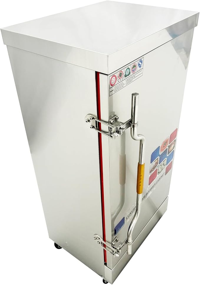 110V Commercial Electric Steaming Cabinet 12 Trays Multi-purpose Steam Warmer Cabinet 12000W 15.7"*23.6" Size of Tray 0.02Mpa Pressure Rice Steaming Box