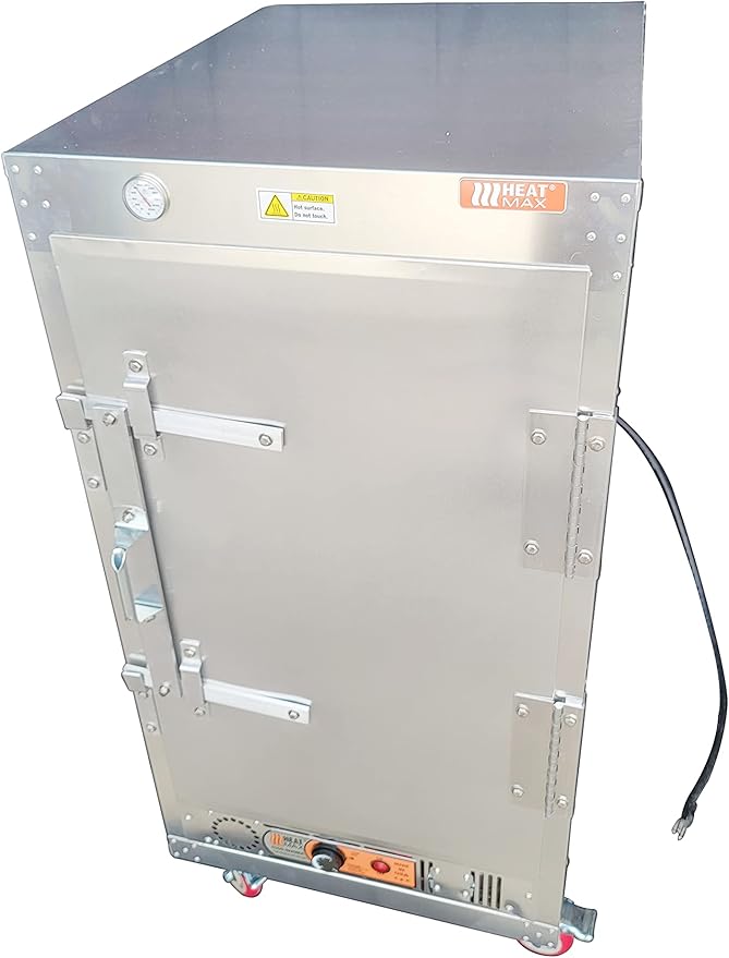 HeatMax 4 Foot Large Fully Insulated Commercial Electric Food Warmer Holding Cabinet for Full Size Pans, Churches, Schools, Catering, Fully Assembled, Made in USA with Service and Support, 120V Plug