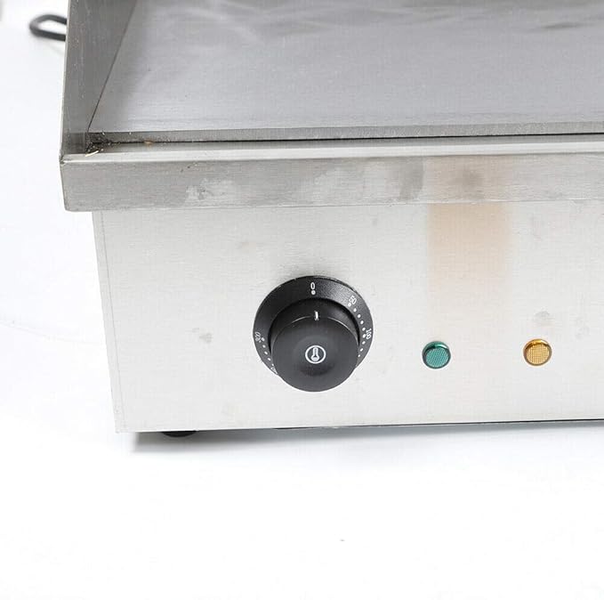 Commercial Electric Griddle 110V 4400W Electric Flat Top Griddle Non-Stick Teppanyaki Grill, 29'' x 16'' Cooking Plate, Stainless Steel Restaurant Electric Countertop Griddle Tabletop Grill