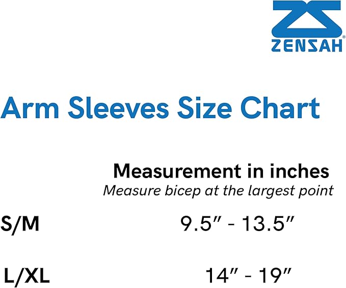Zensah Compression Arm Sleeves - Made in USA, Thermal Arm Warmers for Cycling and Running with UV Sun Protection