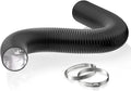 HG Power 3 Inch Air Ducting, 8 Feet Flexible Aluminum Dryer Vent Hose, Three Layer Protection Dryer Hose with 2 Clamps for HVAC Ventilation Heating Cooling Exhaust