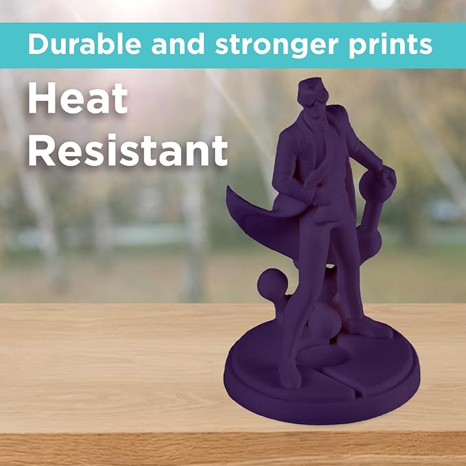 Polymaker ABS Filament 1.75mm Dark Purple - 3D Printer Filament, Heat Resistant 1kg - PolyLite ABS 3D Printing Filament, Strong & Durable, Dimensional Accuracy +/- 0.03mm