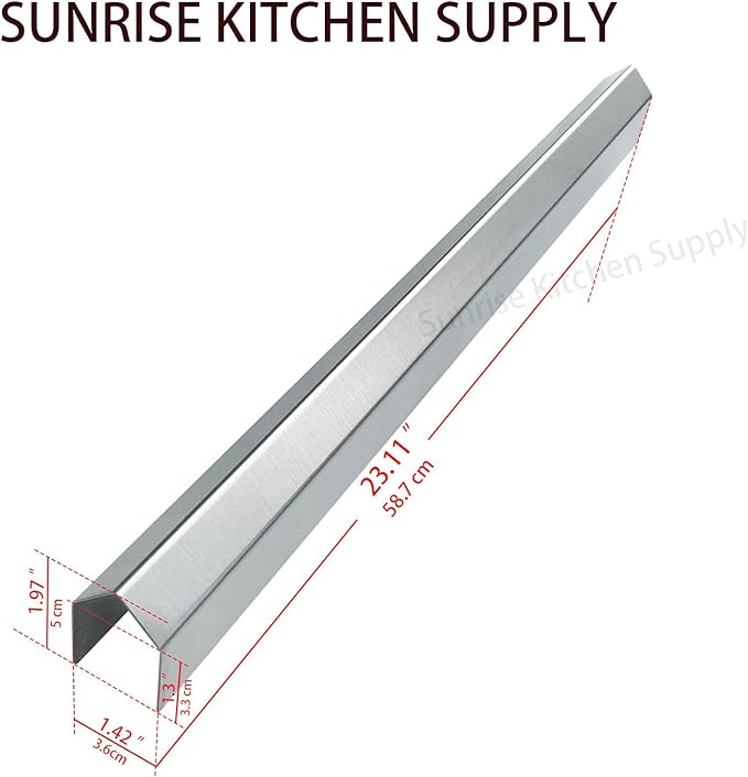 Sunrise Kitchen Supply 20 Gauge Stainless Steel Deep Fryer Joining Strip/Connector (23"L x 1 1/2"W)