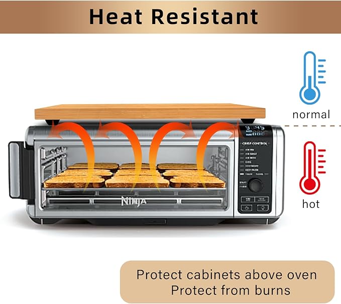 Cutting Board Compatible with Ninja Foodi SP101 SP201 SP301 SP351 DCT401 DCT402 Air Fryer Oven, Heat Resistant Cutting Board Compatible with Ninja Foodi Air Fryer Convection Oven, Create Storage Space