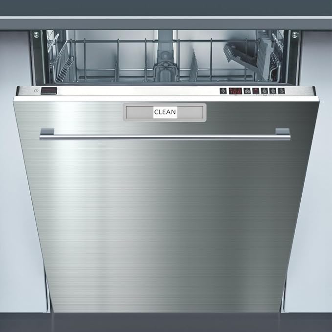 Kichwit Dishwasher Magnet Clean Dirty Dishwasher Running Sign, Works on All Dishwashers, 3 Options (Silver, Gray)