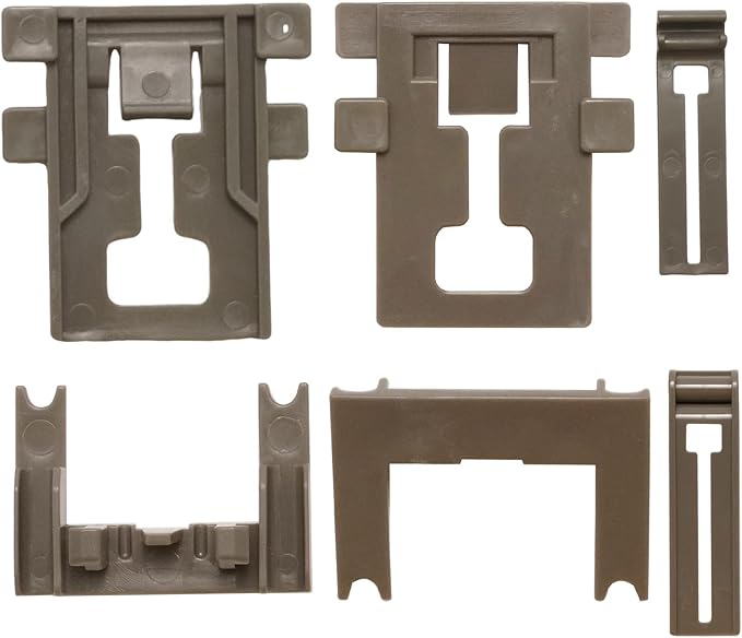 10Pcs WPW10546503 Dishwasher Upper Rack Parts and Dishwasher Adjuster Housing, Replacement for Kenmore 221.4715N710 221.4792N512, Replaces W10320664 W10320665
