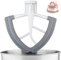 Flex Edge Beater for KitchenAid,4.5-5 Quart Mixer Compatible With kitchen Aid Accessories and Attachments, Mixer Attachement Fits Tilt-Head Stand Mixer Bowls,With Soft Silicone Edges,Grey