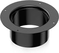 Hon&Guan 3 Inch Duct Connector Flange, 3 Inch Duct Collar Dryer Vent Connector for Heating Cooling Ventilation Vent System, Black.