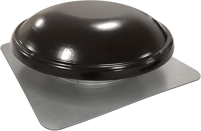 Master Flow GAF 1500 CFM Powered Roof Mount Attic Fan with Humidistat & Thermostat Controller for Up to 2800 Sq Ft | Durable Galvanized Steel Construction | Built-In Screen - ERV6BLHT