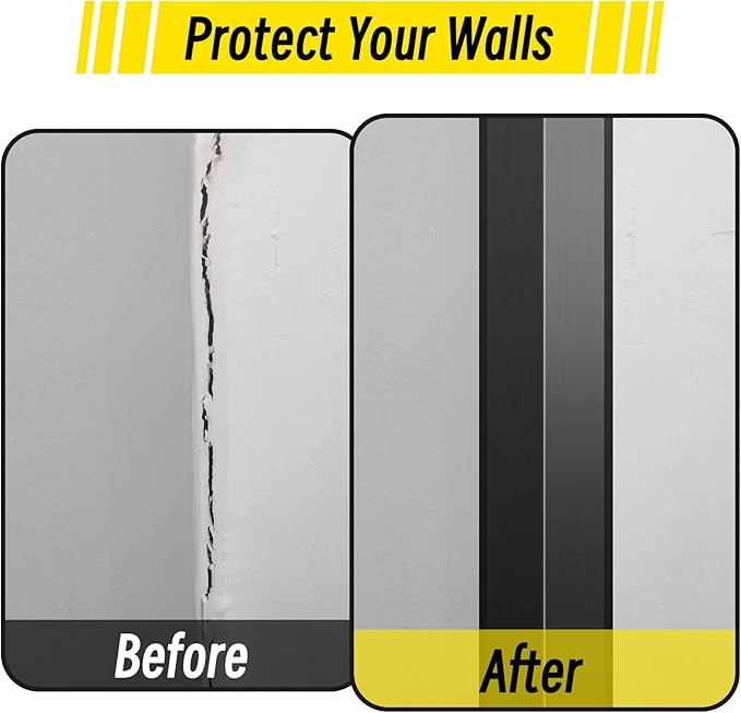 Steel Corner Guards 2 x 2 x 48” Metal Protector, 10 Pack Metal Wall Corner Protector T304 Stainless Steel Wall Molding Trim (Black)