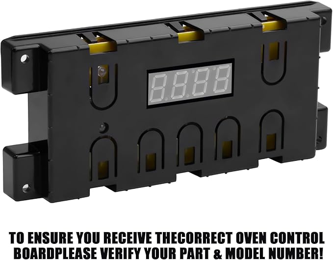 316455410 Range Oven Control Board for Electrolux Kenmore, Gas Range 7 Button Control Board Clock 5304518661 316222800 （White）
