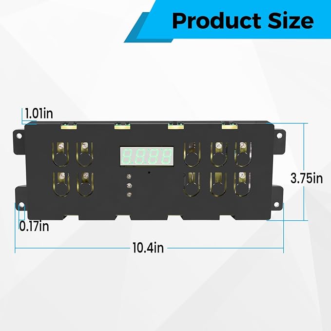 316557118 Range Oven Control Board Compatible with Kenmore Frigidaire Range Clock Timer 120V 60Hz 316418208 316557108 Electronic Clock/Timer Display