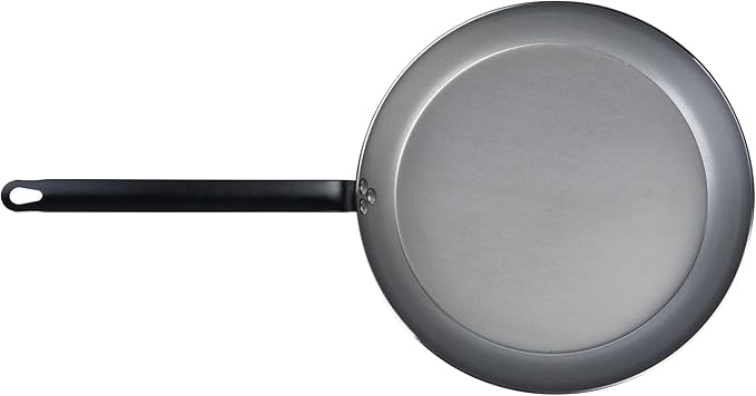 Restaurantware Met Lux 14 Inch Fry Pans, 6 No-Stick Frying Pans - Induction-Ready, Triple-Riveted, Silver Carbon Steel Cooking Skillets, Durable, For Searing, Sauteing, And Browning Food